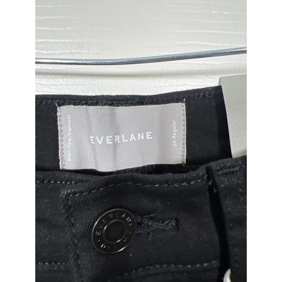 New Everlane The Mid-Rise Authentic Stretch Skinny Leg Jean Black Wash 28 - Picture 4 of 9